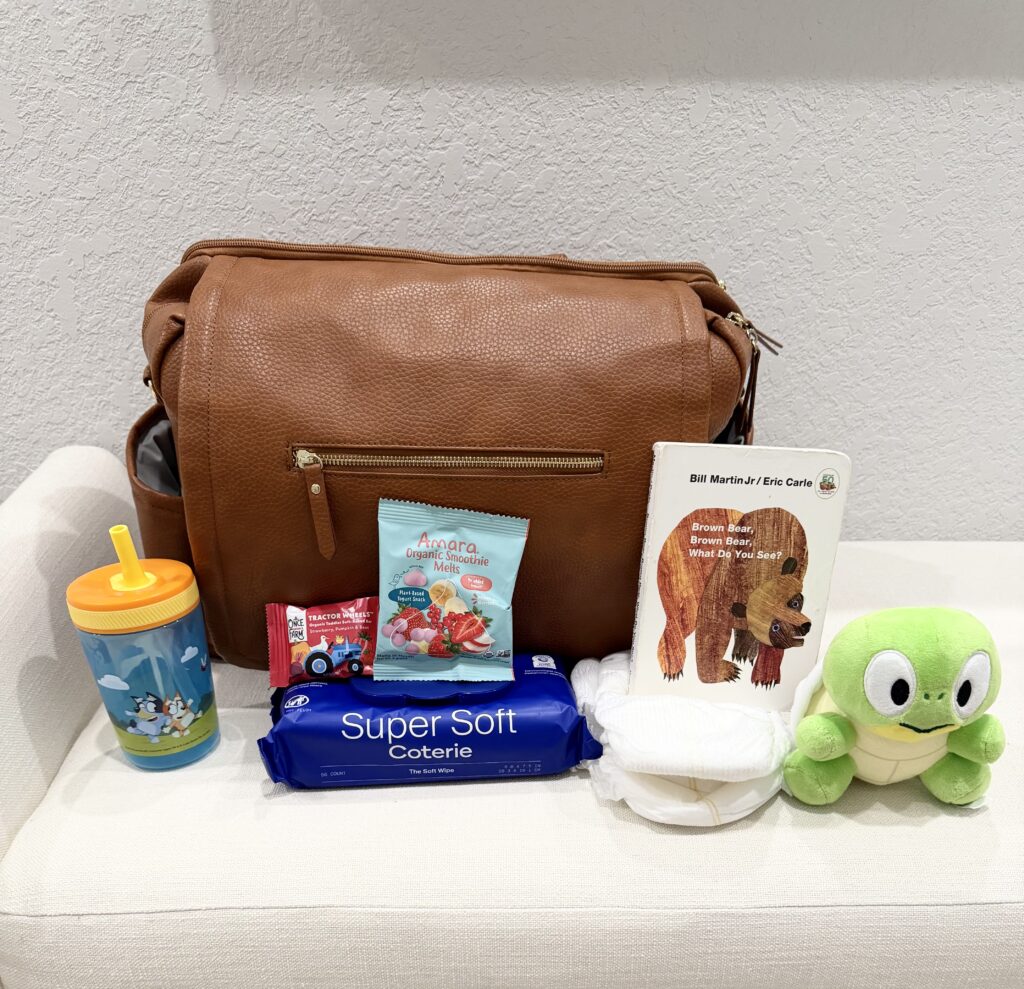 Bag with toddler essentials